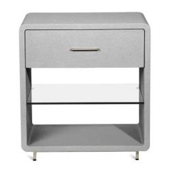 Серая прикроватная тумба “Тейт”