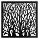 Зеркальное панно Trees Black