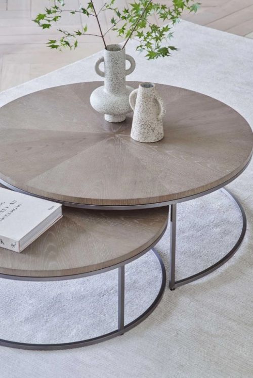 Комплект серых кофейных столов “Фитц”