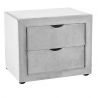 Тумбочка прикроватная Signal ET-002 VELVET (светло-серый)