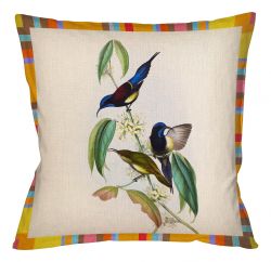 Подушка интерьерная «Птицы Солнца» (версия 5)