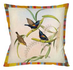 Подушка интерьерная «Птицы Солнца» (версия 8)