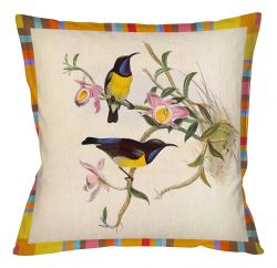 Подушка интерьерная «Птицы Солнца» (версия 11)