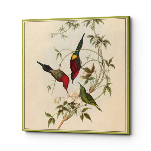 Картина на холсте «Птицы Солнца» 60×60, холст, галерейная натяжка (версия 4)