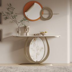 Консоль Moon, Золотое основание/100см