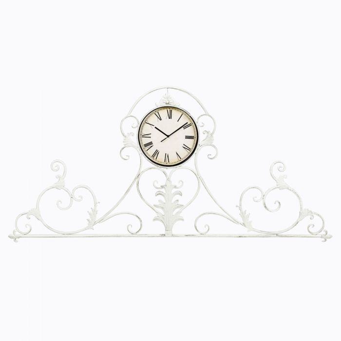 Настенные часы «Вуаль-Руж» (белый антик)