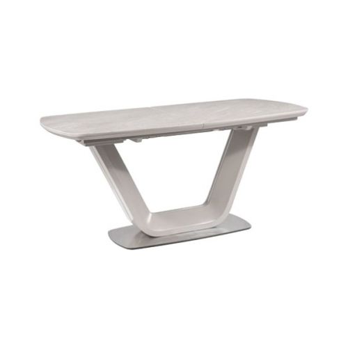 Стол обеденный Signal ARMANI Ceramic 160 раскладной (серый мат)