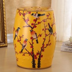 Керамический табурет желтый, Свиристели