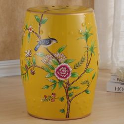 Керамический табурет желтый  Зимородок