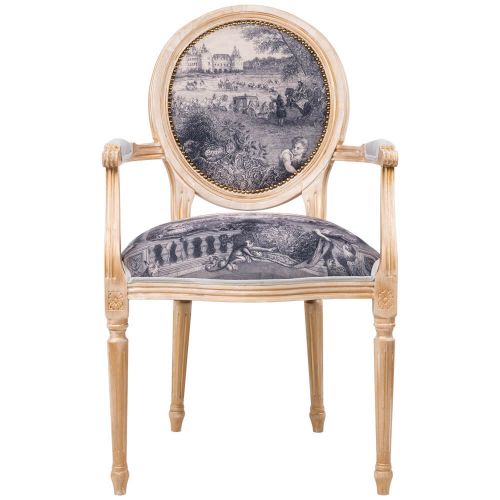 Полукресло «Шамбор» гризайль лайт (Сентябрь, Весы)