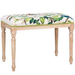 Банкетка большая «Цветущая аристократка» (лайт голд)