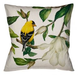 Декоративная подушка «Магнолия», версия 1 (беж)