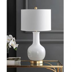 Белая настольная лампа “Майло”