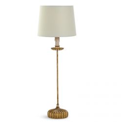 Настольная лампа “Грант” с белым абажуром