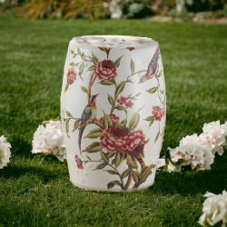 Керамический табурет Пионы