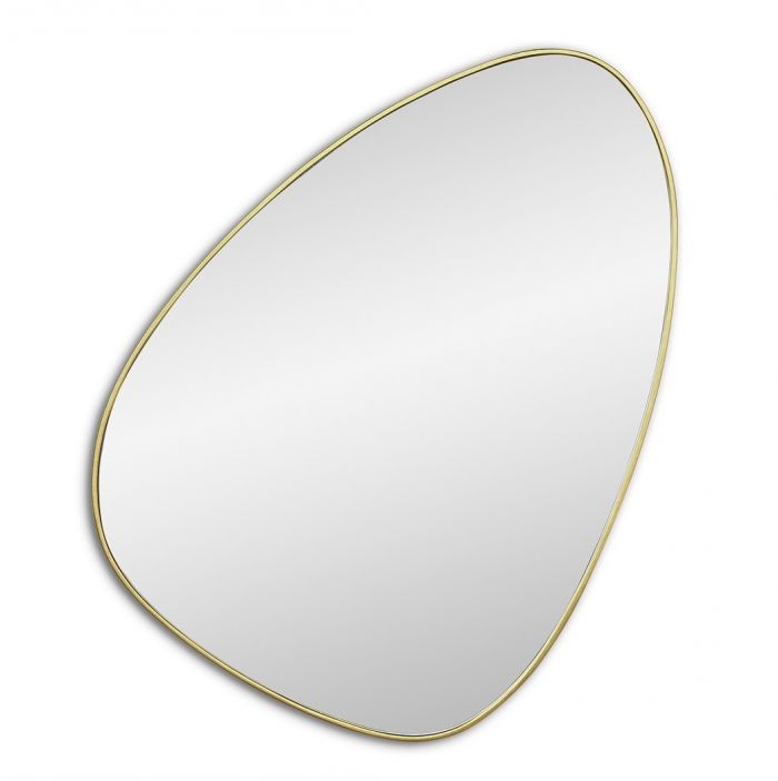 Sten S Gold (Стэн) Зеркало в тонкой раме Smal 66*83см