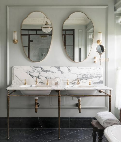 Milis Gold (Милис) Зеркало в тонкой раме Smal 55*89 см