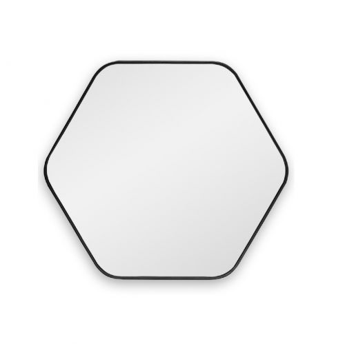Hexagon S Black (Хексаген) Зеркало в тонкой раме Smal 60*54 см