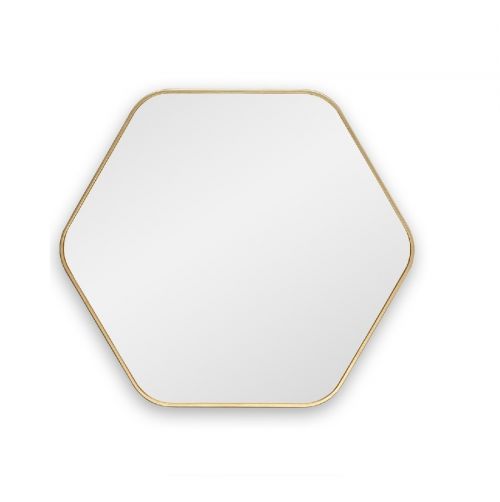 Hexagon M Gold (Хексаген) Зеркало в тонкой раме Smal 80*74 см