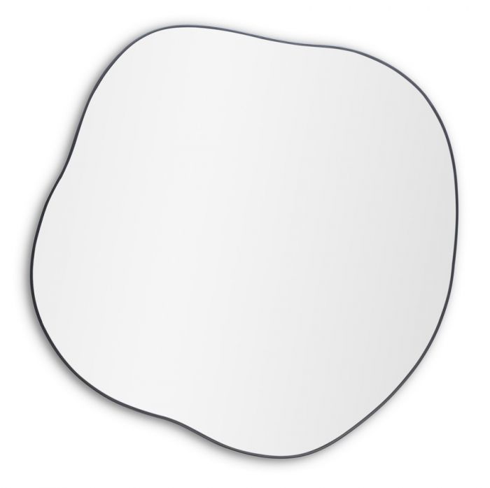 Organic L Black (Органик) Зеркало в тонкой раме Smal Ø91 см