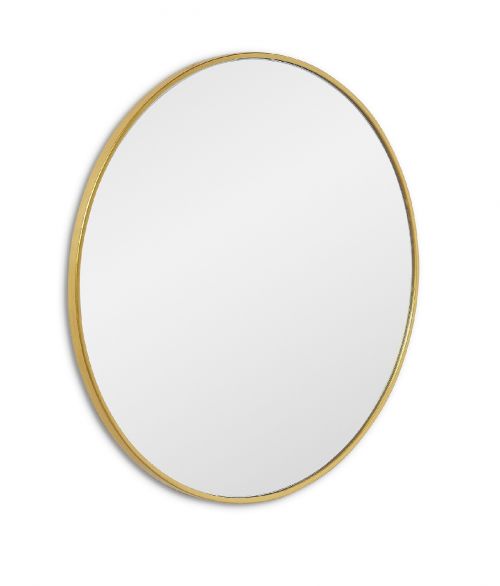 Ala XS Gold (Ала) Зеркало в тонкой раме Smal Ø40 см