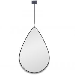 Droppe L Black (Дроп) Зеркало на подвесе в тонкой раме Smal 40*90см
