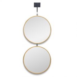 Tandem S Gold (Тандем) Зеркала на подвесе в тонкой раме 30*70 см