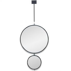 Tandem L Black (Тандем) Зеркала на подвесе в тонкой раме 40*90 см