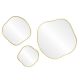 Organic Panno Gold (Органик) Сет из 3-х зеркал Ø91, Ø61, Ø41 см