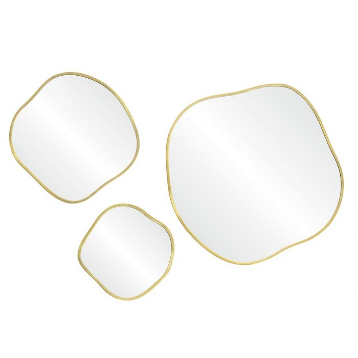 Organic Panno Gold (Органик) Сет из 3-х зеркал Ø91, Ø61, Ø41 см