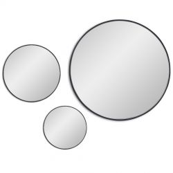 Jupiter Black (Юпитер) Сет из 3-х зеркал Ø70, Ø40, Ø30 см