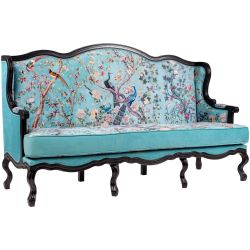 Диван трехместный «Императорский сад» blue