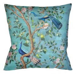 Подушка декоративная «Императорский сад» blue, версия 2