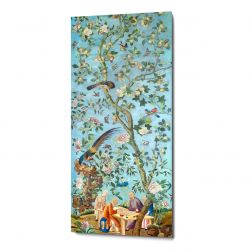 Картина на холсте «Императорский сад» blue 30×70, холст, галерейная натяжка (версия 6)