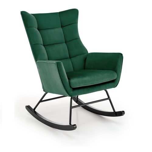 Кресло-качалка HALMAR BAZALTO зеленый