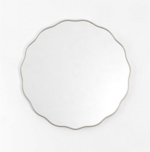 Fancy M Silver (Фэнси) Зеркало в тонкой раме Smal Ø80 см