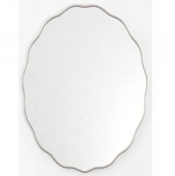 Fancy Oval Silver (Фэнси) Зеркало в тонкой раме Smal 60*80 см