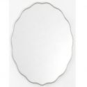 Фантазия (Fancy) Овал Серебро Зеркало в тонкой раме 60*80 см