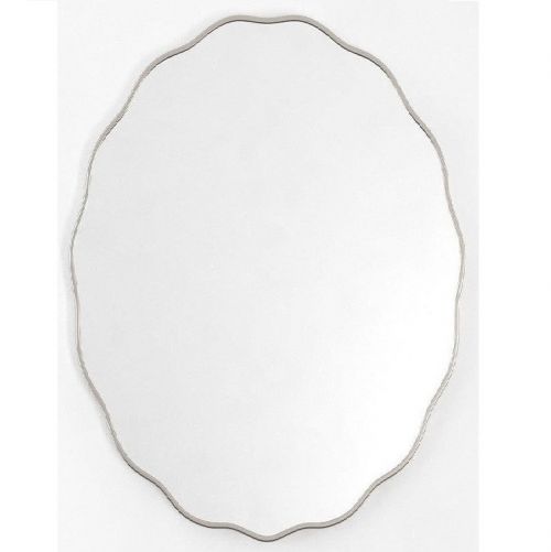 Fancy Oval Silver (Фэнси) Зеркало в тонкой раме Smal 60*80 см
