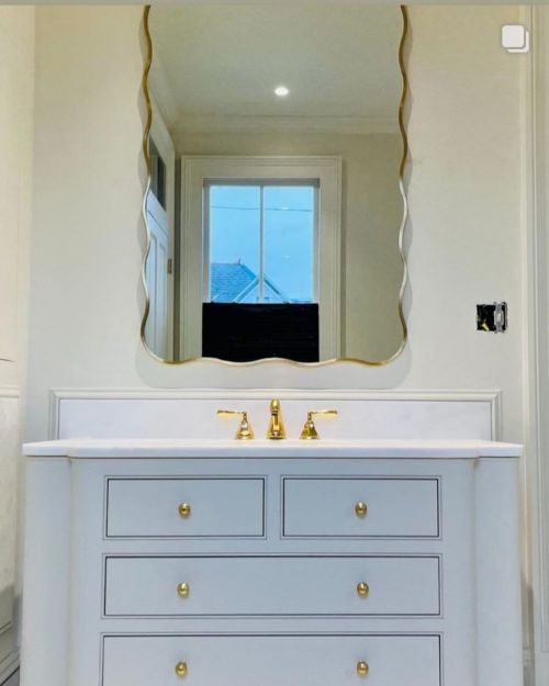 Fancy L Gold (Фэнси) Зеркало в тонкой раме Smal 60*120 см